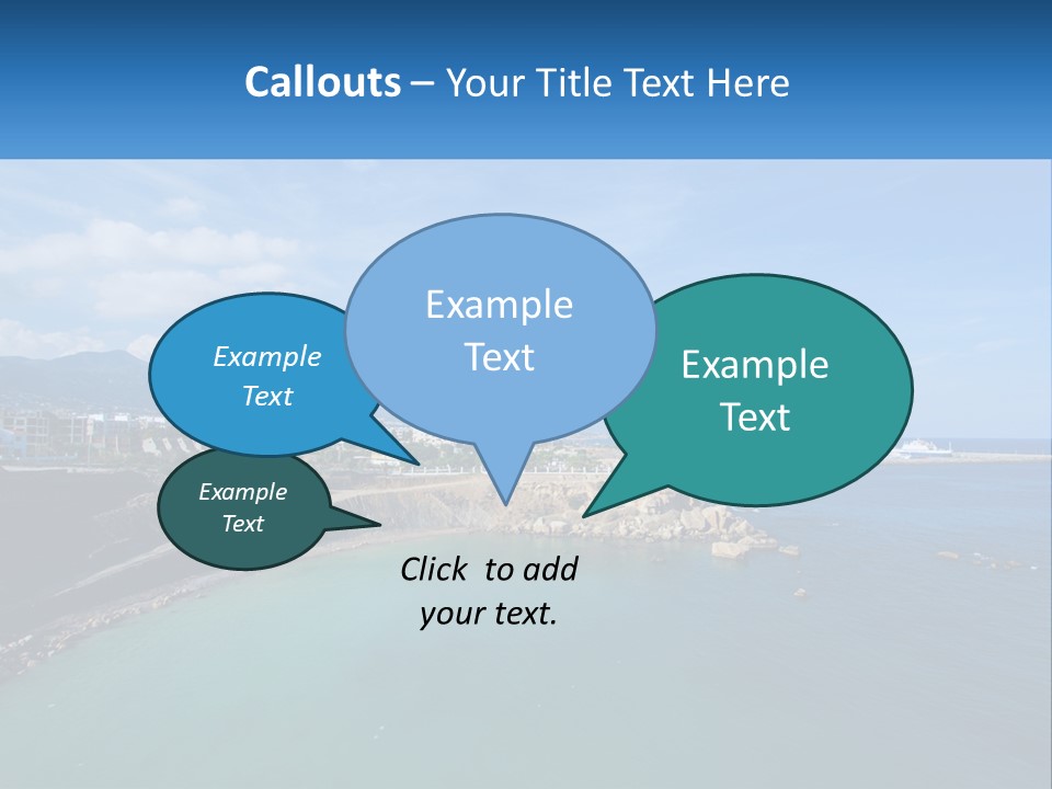 A Large Body Of Water With A City In The Background PowerPoint Template