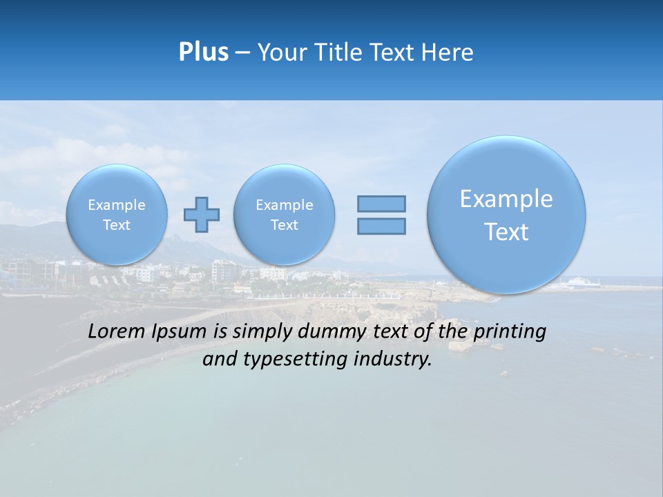 A Large Body Of Water With A City In The Background PowerPoint Template