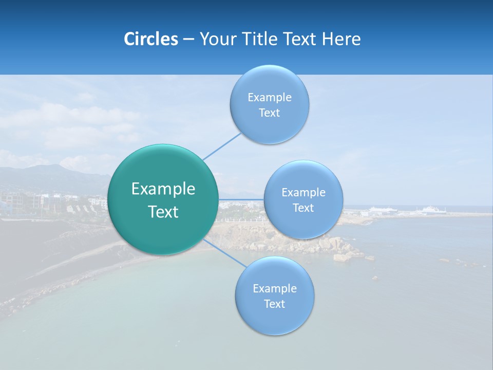 A Large Body Of Water With A City In The Background PowerPoint Template