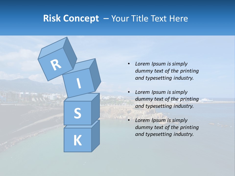 A Large Body Of Water With A City In The Background PowerPoint Template