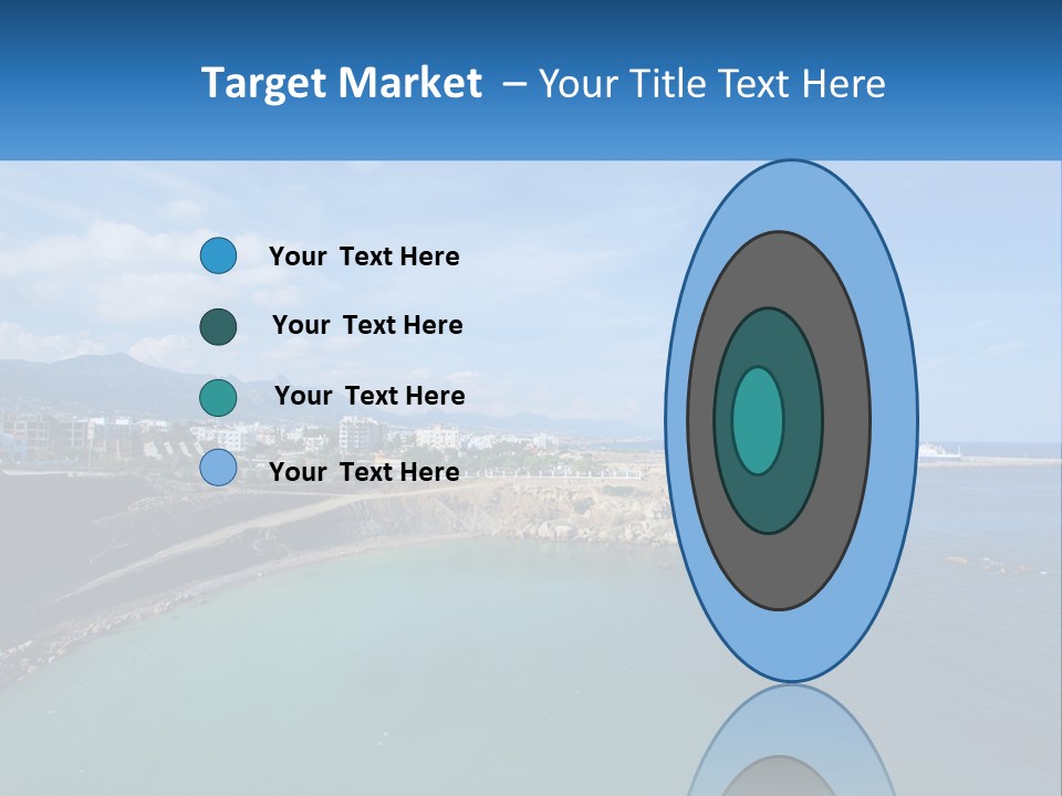 A Large Body Of Water With A City In The Background PowerPoint Template