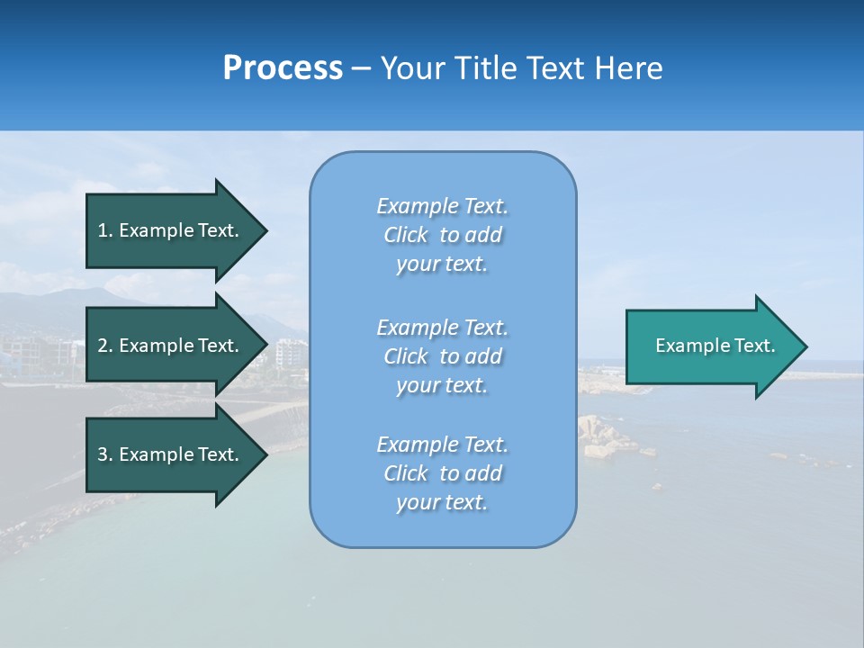 A Large Body Of Water With A City In The Background PowerPoint Template