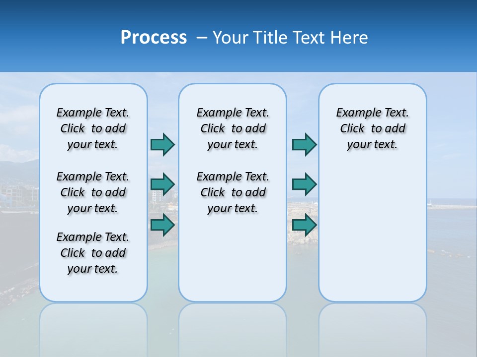 A Large Body Of Water With A City In The Background PowerPoint Template