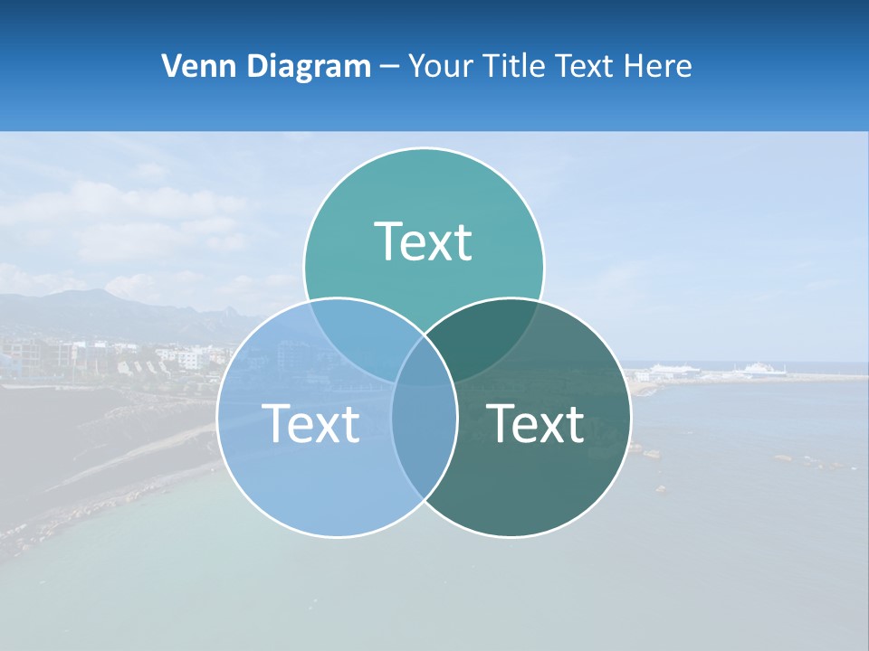 A Large Body Of Water With A City In The Background PowerPoint Template