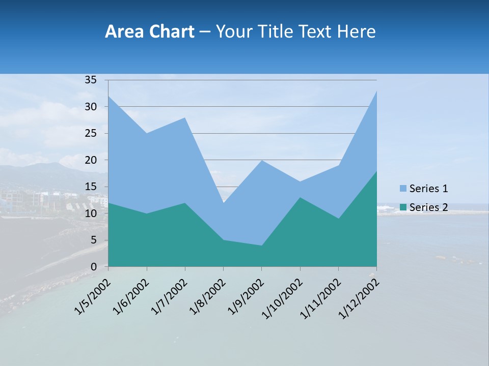A Large Body Of Water With A City In The Background PowerPoint Template