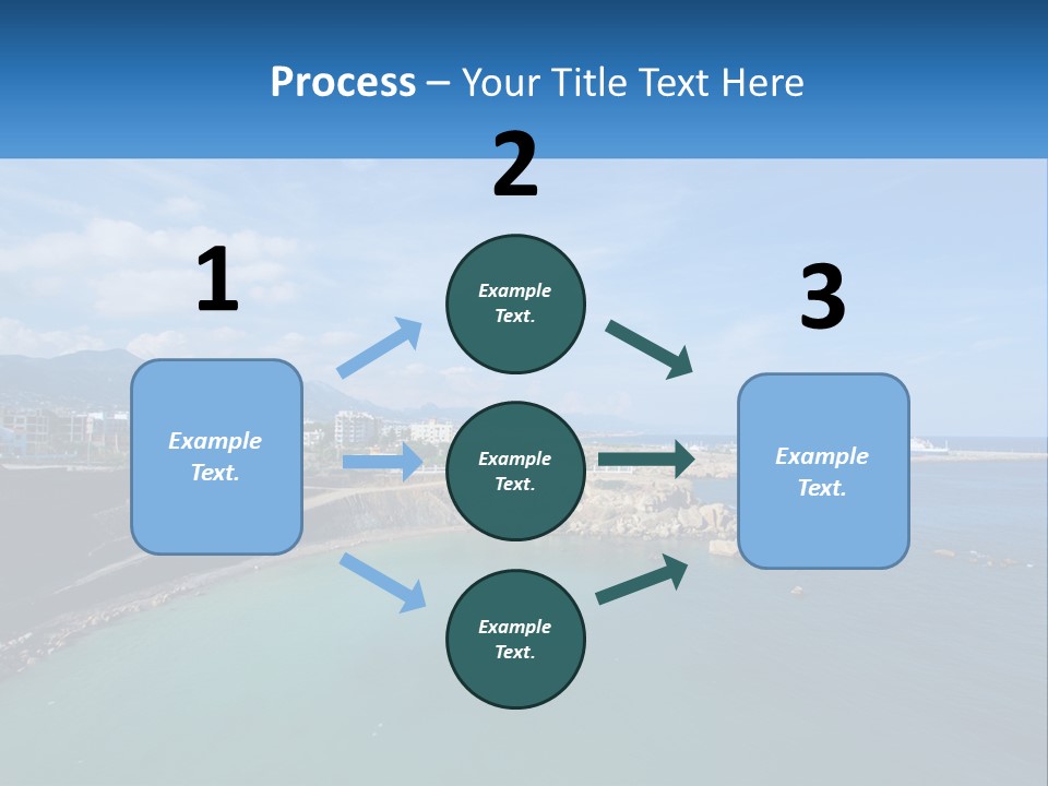A Large Body Of Water With A City In The Background PowerPoint Template