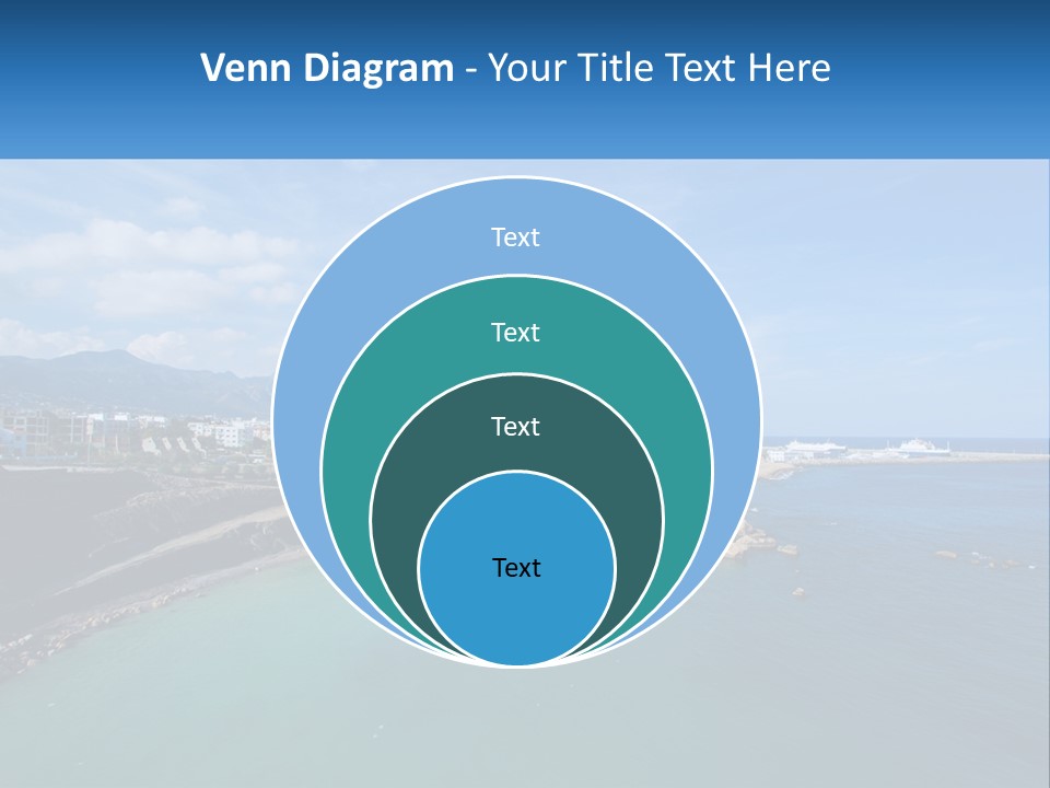 A Large Body Of Water With A City In The Background PowerPoint Template