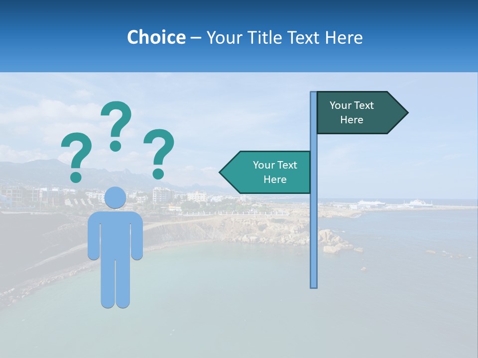 A Large Body Of Water With A City In The Background PowerPoint Template