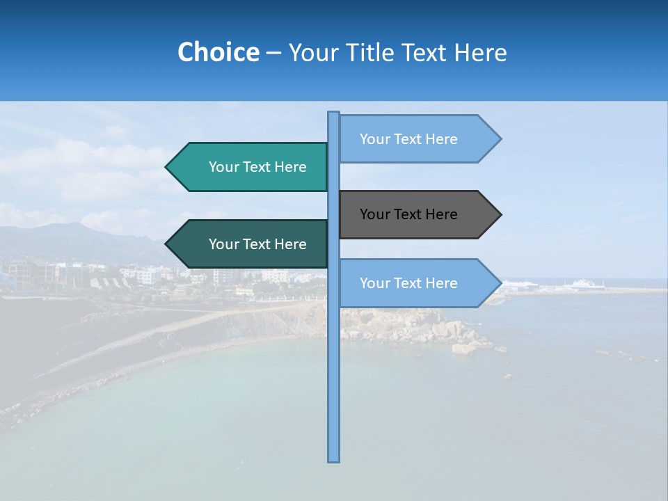 A Large Body Of Water With A City In The Background PowerPoint Template
