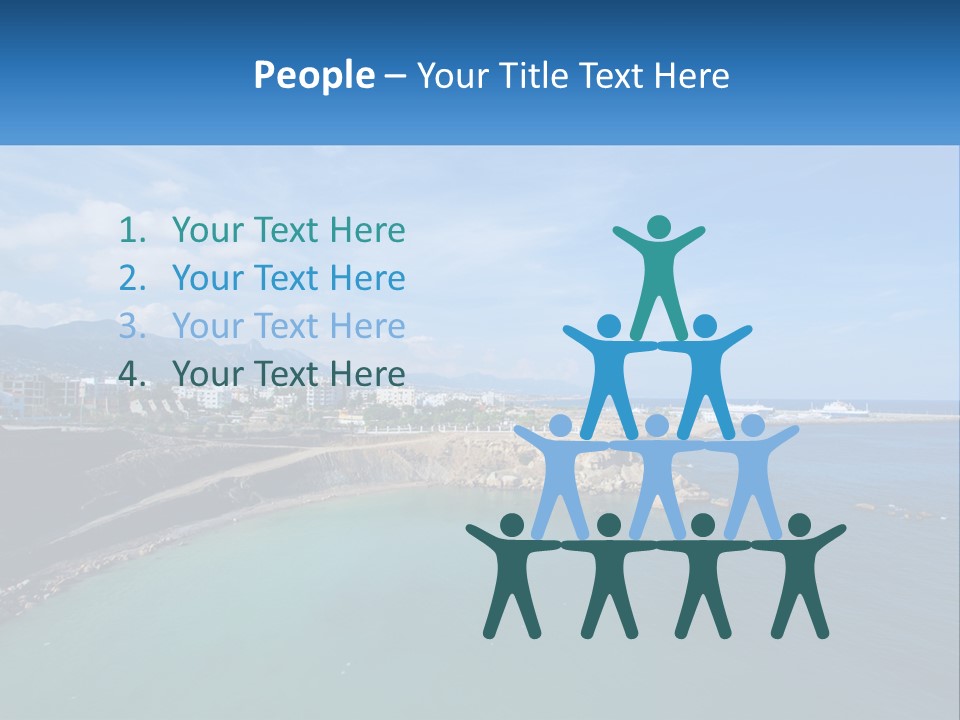 A Large Body Of Water With A City In The Background PowerPoint Template