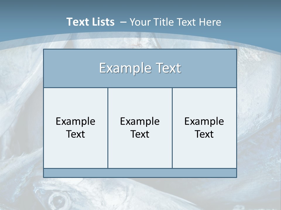 A Bunch Of Fish On A Blue Background PowerPoint Template