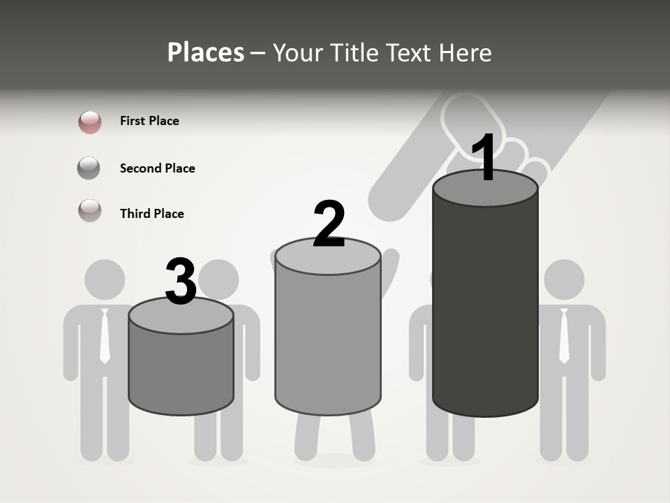 A Hand Reaching Out To A Group Of People PowerPoint Template