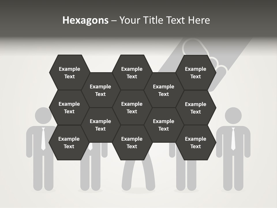 A Hand Reaching Out To A Group Of People PowerPoint Template