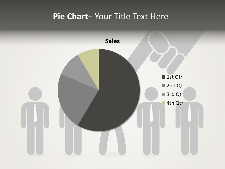 A Hand Reaching Out To A Group Of People PowerPoint Template