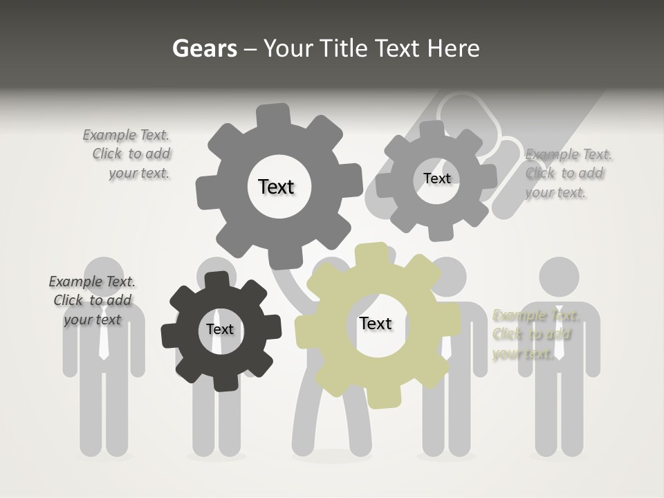 A Hand Reaching Out To A Group Of People PowerPoint Template