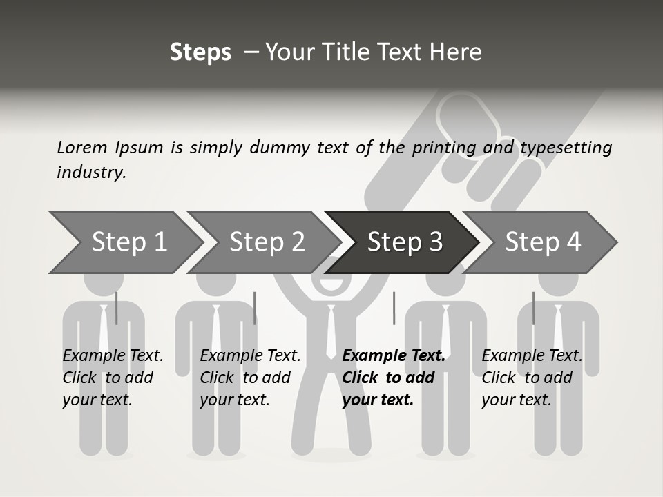 A Hand Reaching Out To A Group Of People PowerPoint Template