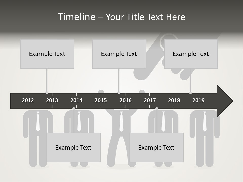 A Hand Reaching Out To A Group Of People PowerPoint Template