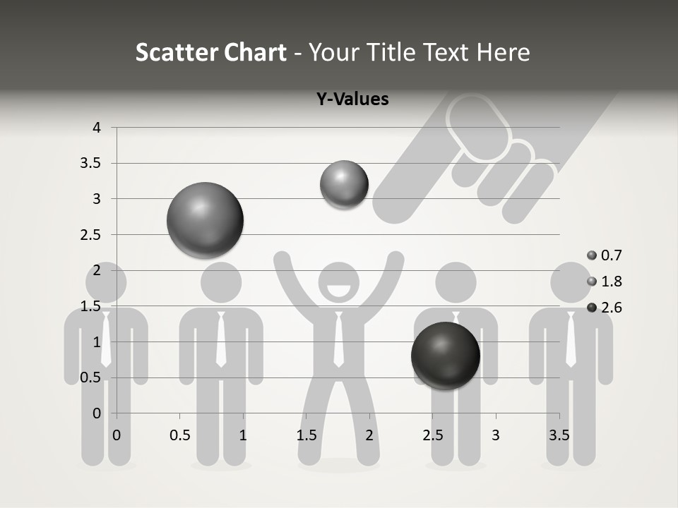 A Hand Reaching Out To A Group Of People PowerPoint Template