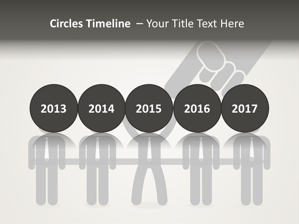 A Hand Reaching Out To A Group Of People PowerPoint Template