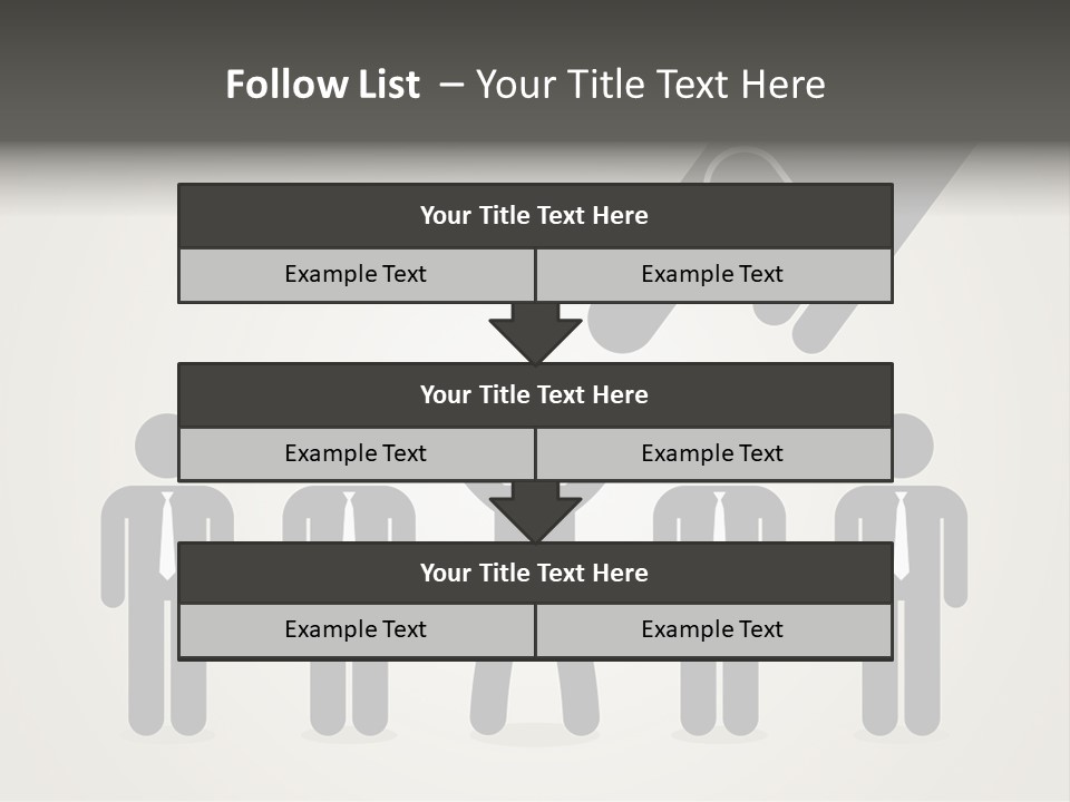 A Hand Reaching Out To A Group Of People PowerPoint Template