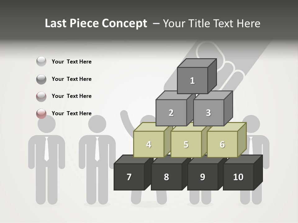 A Hand Reaching Out To A Group Of People PowerPoint Template