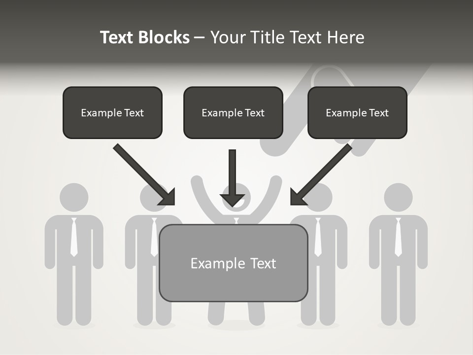 A Hand Reaching Out To A Group Of People PowerPoint Template