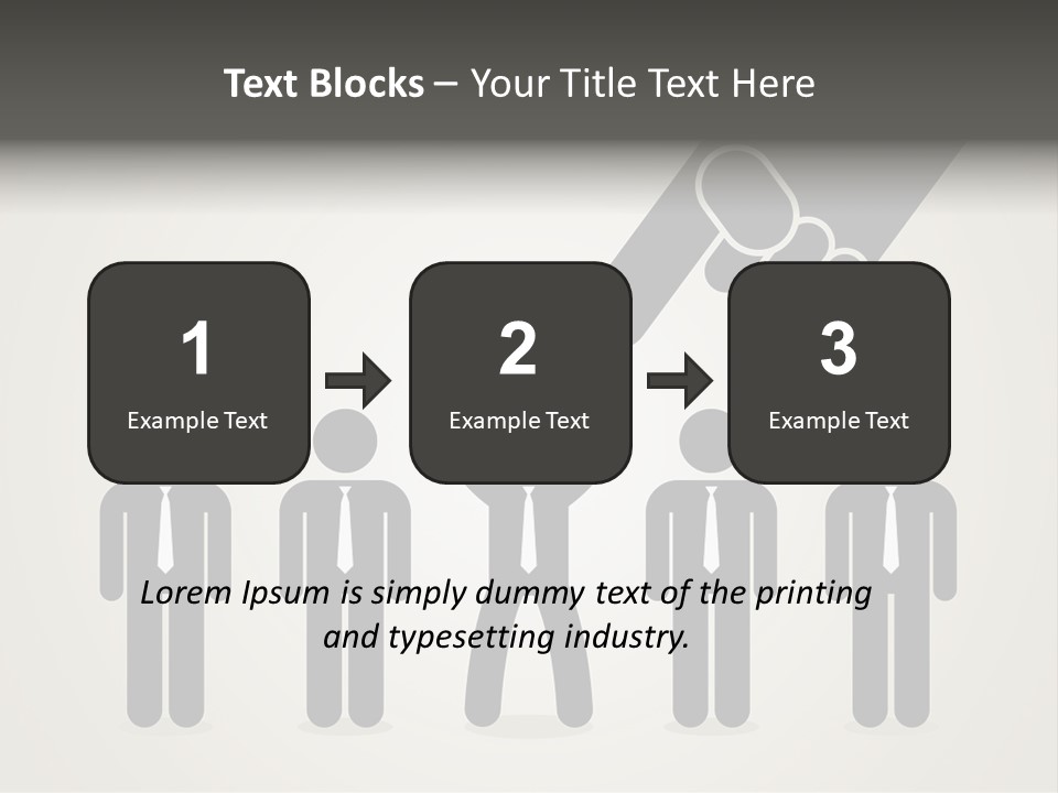 A Hand Reaching Out To A Group Of People PowerPoint Template