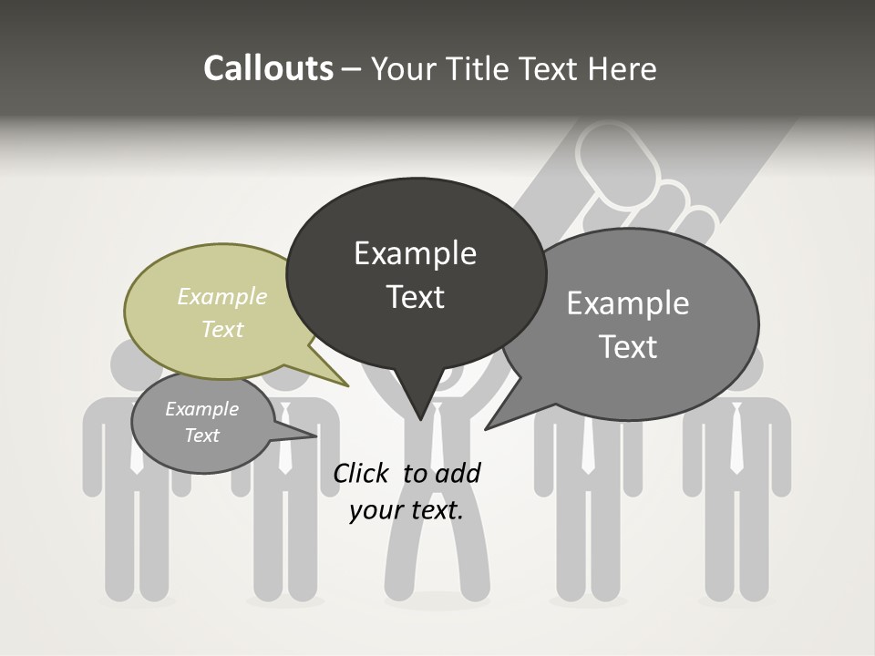 A Hand Reaching Out To A Group Of People PowerPoint Template
