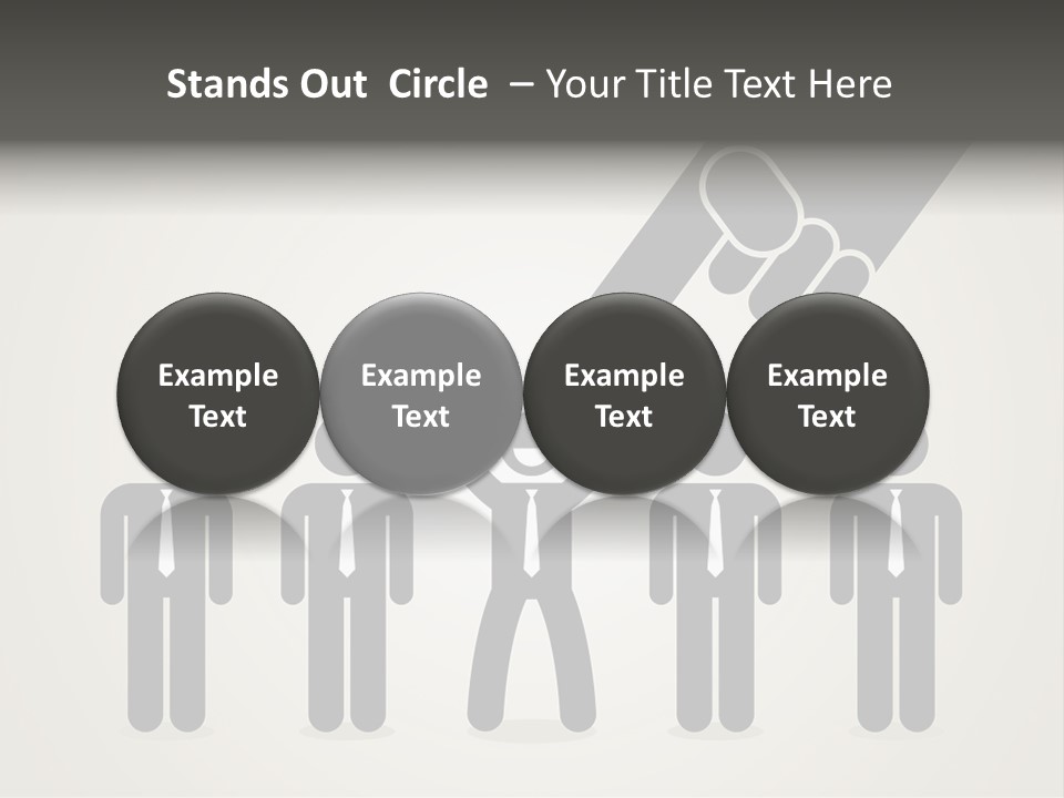 A Hand Reaching Out To A Group Of People PowerPoint Template