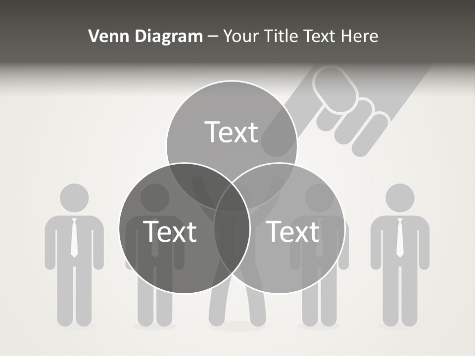 A Hand Reaching Out To A Group Of People PowerPoint Template