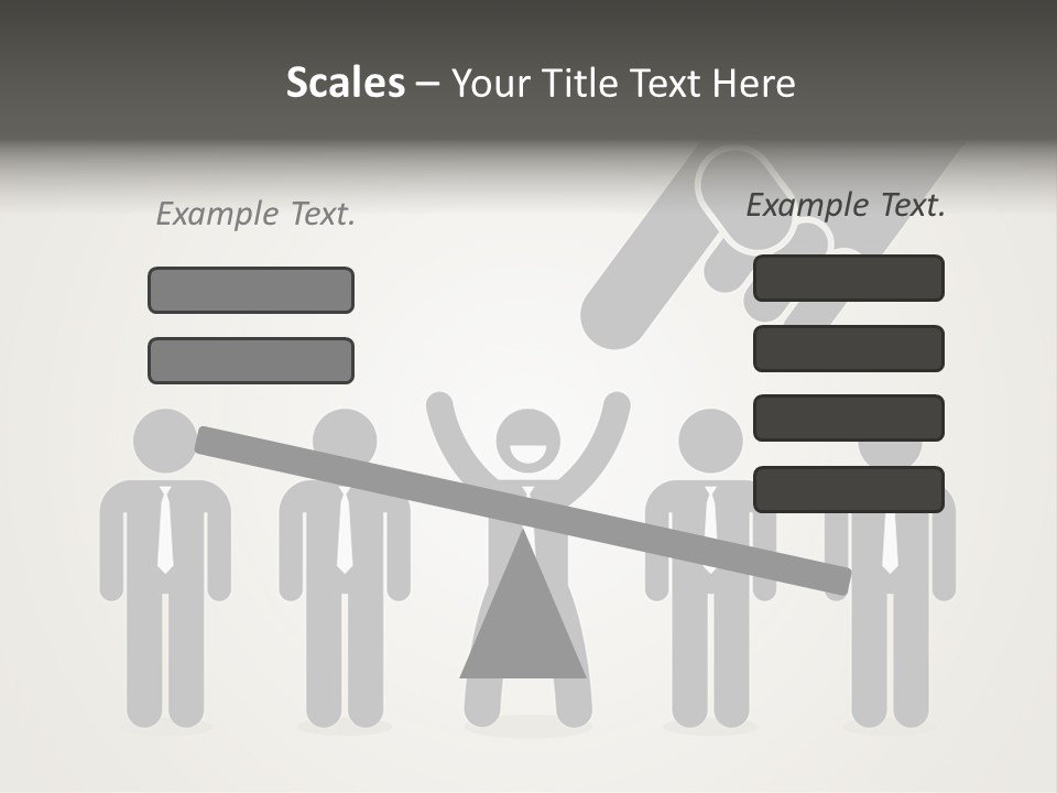 A Hand Reaching Out To A Group Of People PowerPoint Template