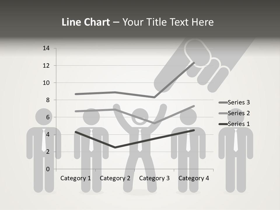 A Hand Reaching Out To A Group Of People PowerPoint Template