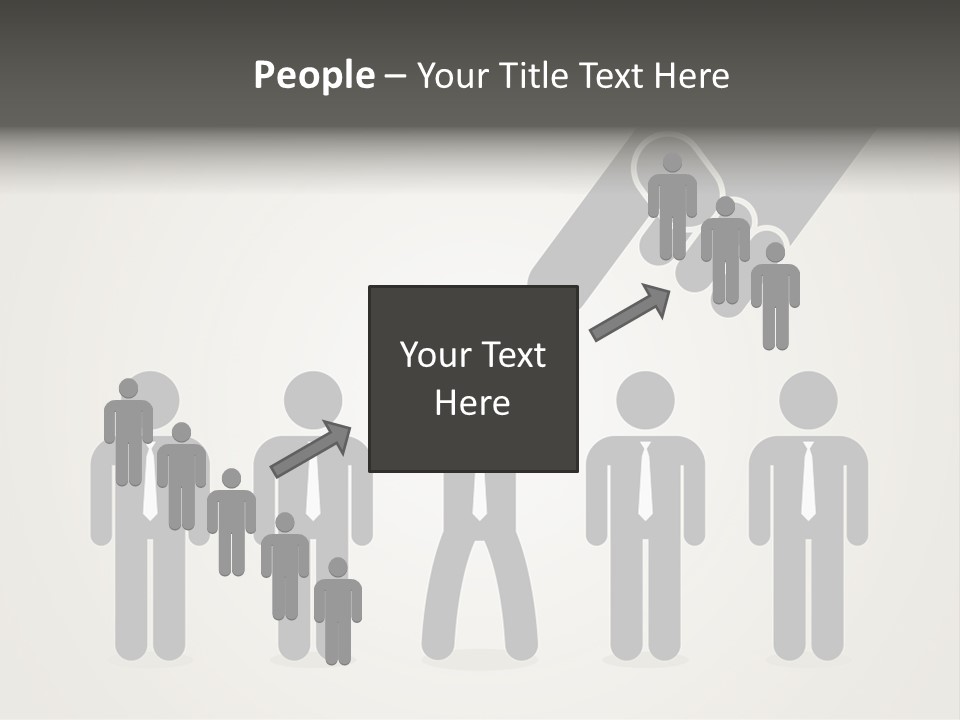 A Hand Reaching Out To A Group Of People PowerPoint Template