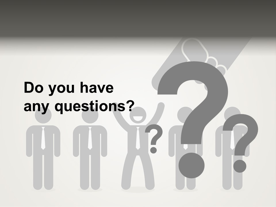 A Hand Reaching Out To A Group Of People PowerPoint Template