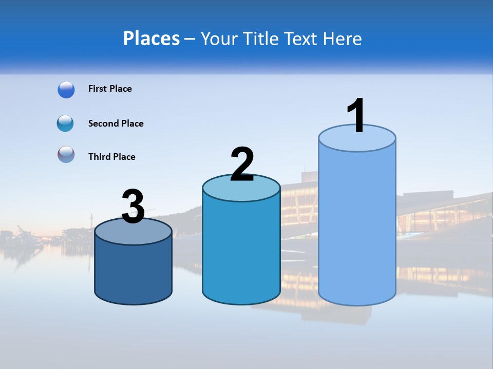 A Powerpoint Presentation With A Building In The Background PowerPoint Template