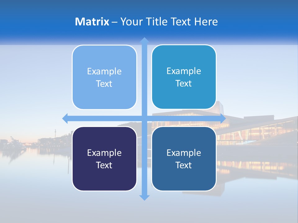 A Powerpoint Presentation With A Building In The Background PowerPoint Template