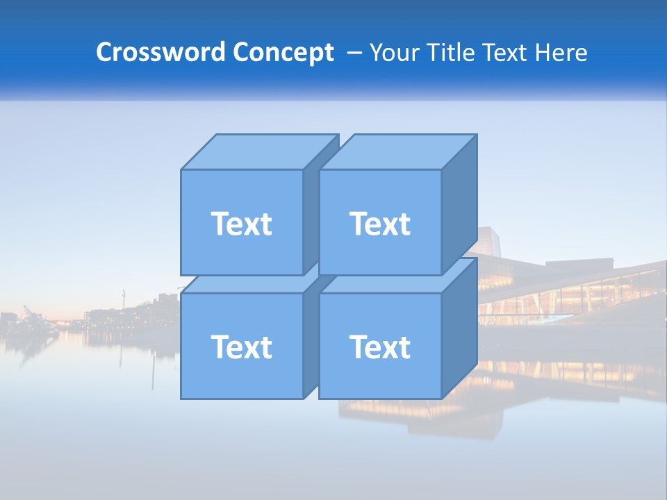 A Powerpoint Presentation With A Building In The Background PowerPoint Template