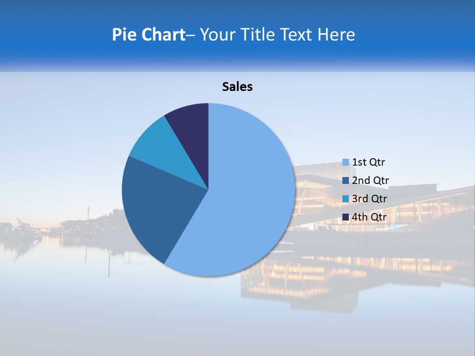 A Powerpoint Presentation With A Building In The Background PowerPoint Template