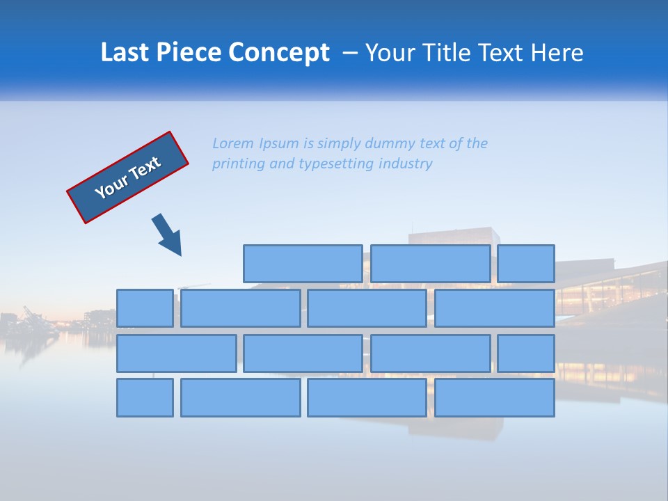 A Powerpoint Presentation With A Building In The Background PowerPoint Template