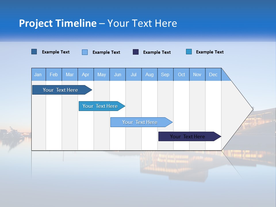 A Powerpoint Presentation With A Building In The Background PowerPoint Template