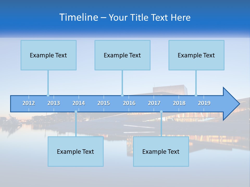 A Powerpoint Presentation With A Building In The Background PowerPoint Template