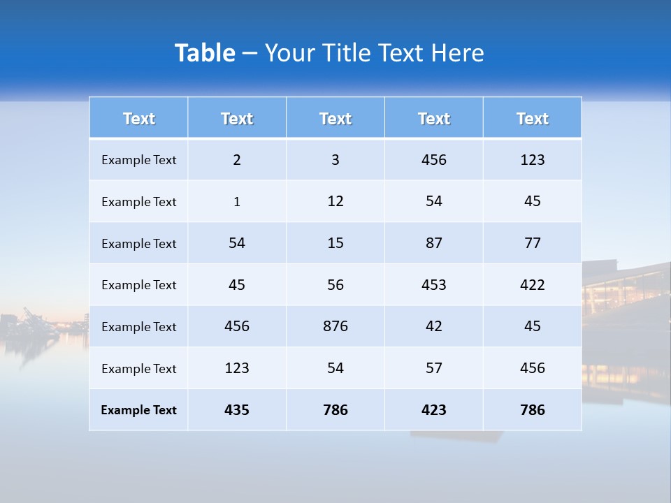 A Powerpoint Presentation With A Building In The Background PowerPoint Template