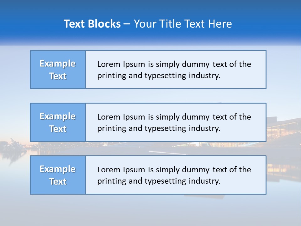 A Powerpoint Presentation With A Building In The Background PowerPoint Template