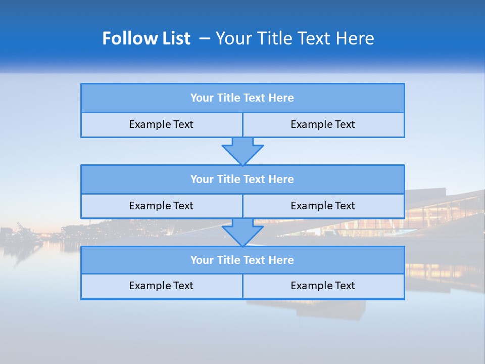 A Powerpoint Presentation With A Building In The Background PowerPoint Template