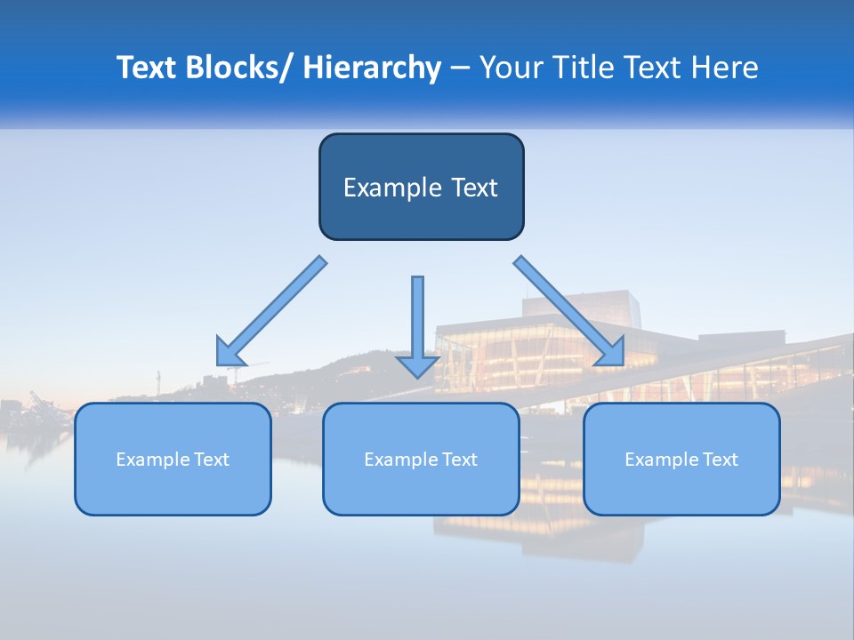 A Powerpoint Presentation With A Building In The Background PowerPoint Template