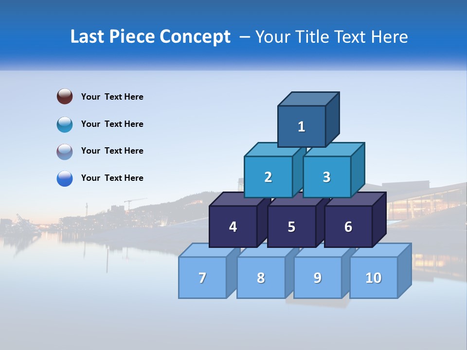 A Powerpoint Presentation With A Building In The Background PowerPoint Template