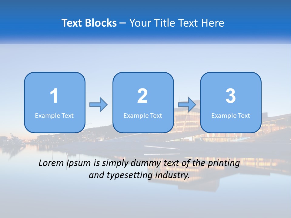 A Powerpoint Presentation With A Building In The Background PowerPoint Template