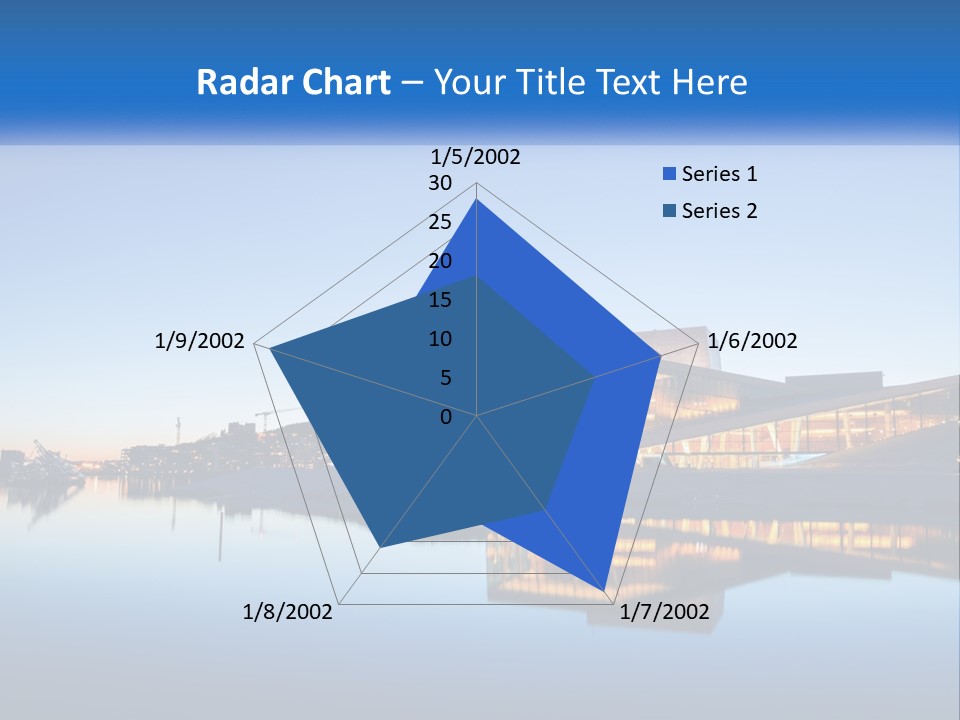 A Powerpoint Presentation With A Building In The Background PowerPoint Template