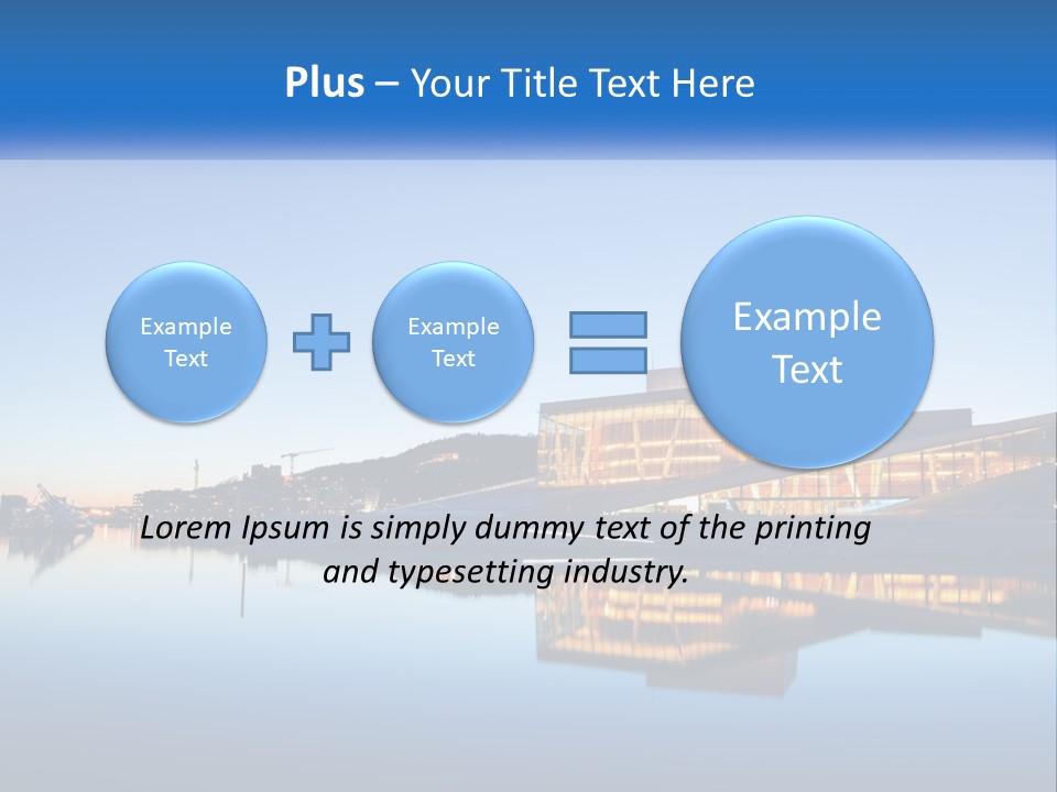 A Powerpoint Presentation With A Building In The Background PowerPoint Template