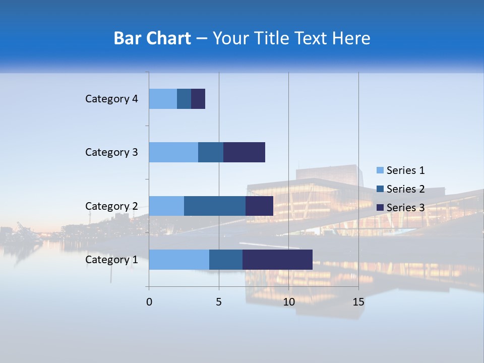 A Powerpoint Presentation With A Building In The Background PowerPoint Template